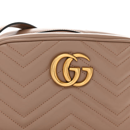 Gucci Calfskin Matelasse Small GG Marmont Chain Shoulder Bag Porcelain Rose 8 of 15