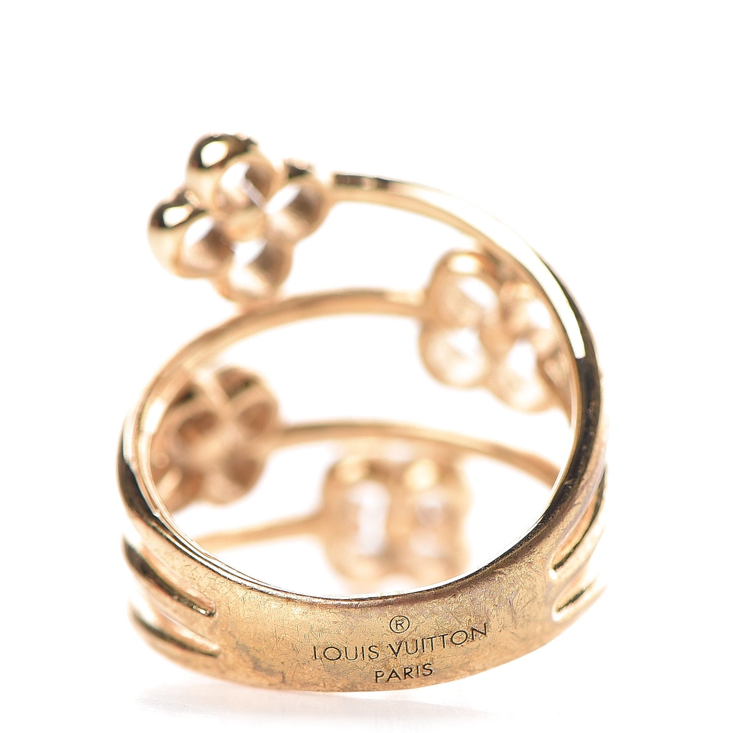 Flower Full Ring M Gold