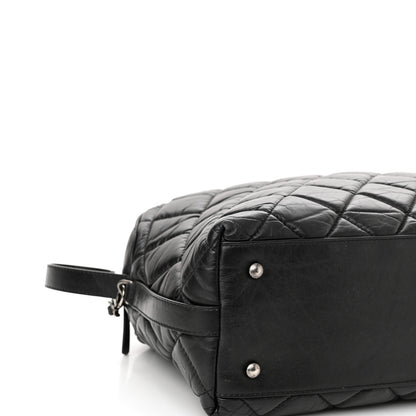 Chanel Aged Calfskin Small Bowling Bag Black 8 of 12