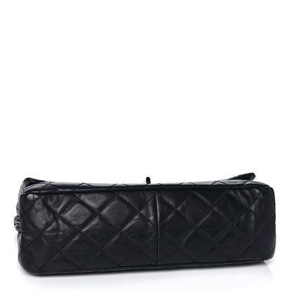 Chanel Aged Calfskin Quilted 2.55 Reissue 227 Flap Navy Blue 4 of 15