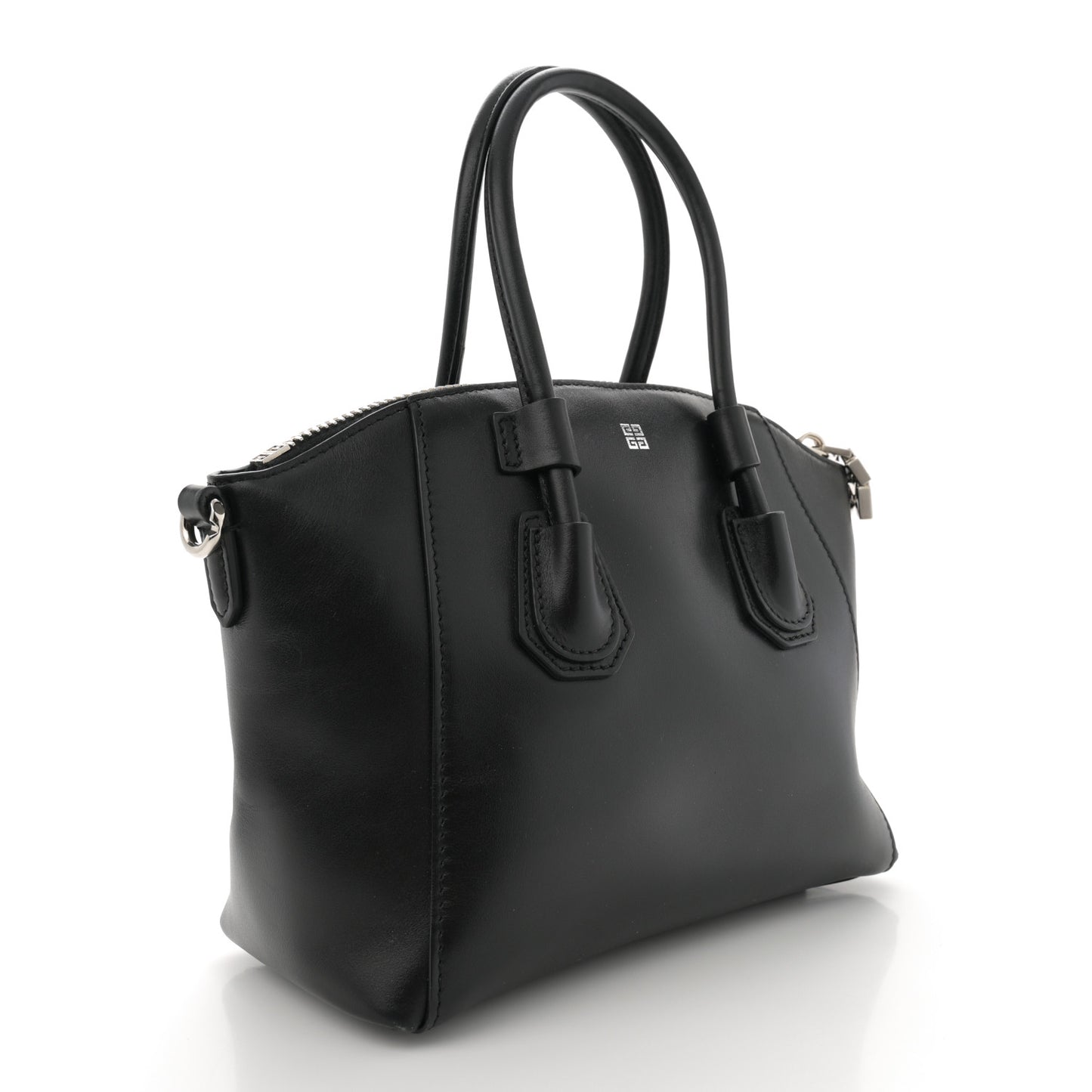 Box Calfskin Mini Antigona Sport Top Handle Bag Black