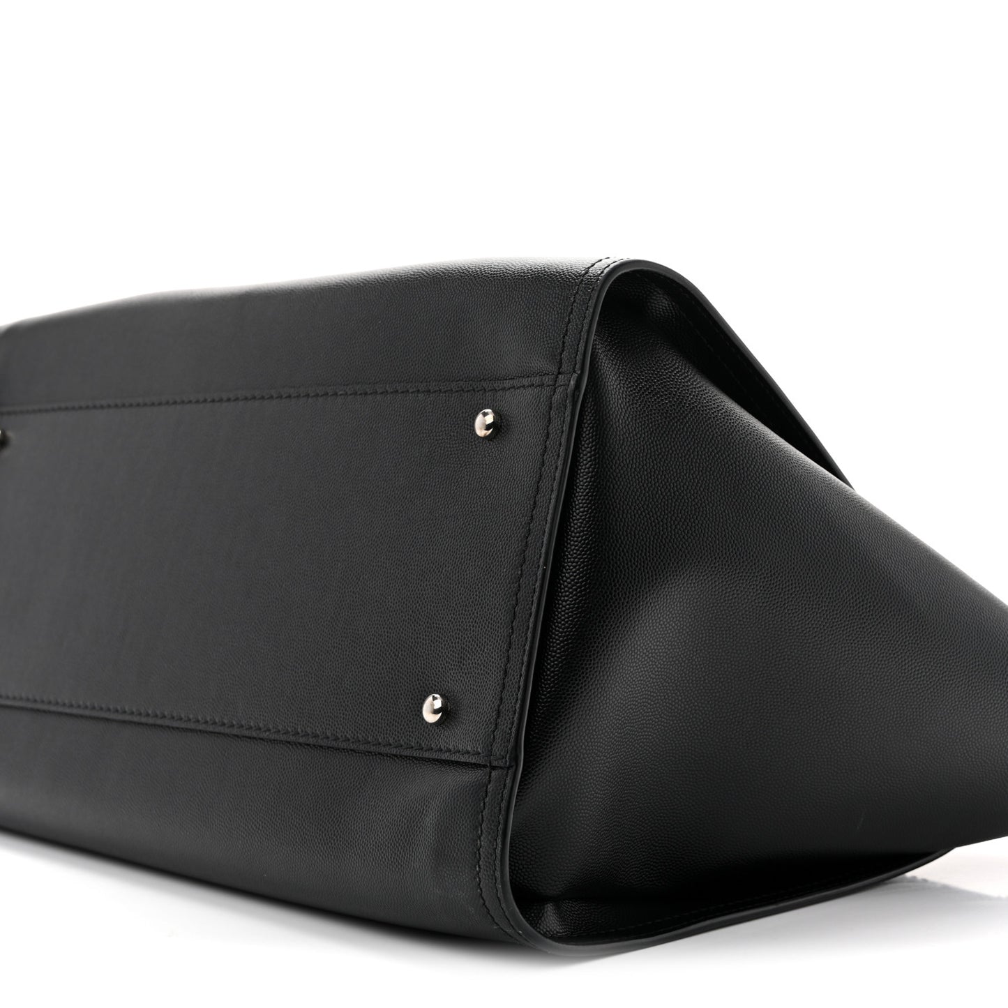 Caviar Medium Studded Deauville Tote Black