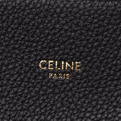Celine Soft Grained Calfskin Medium Belt Cabas Phantom Black 6 of 10