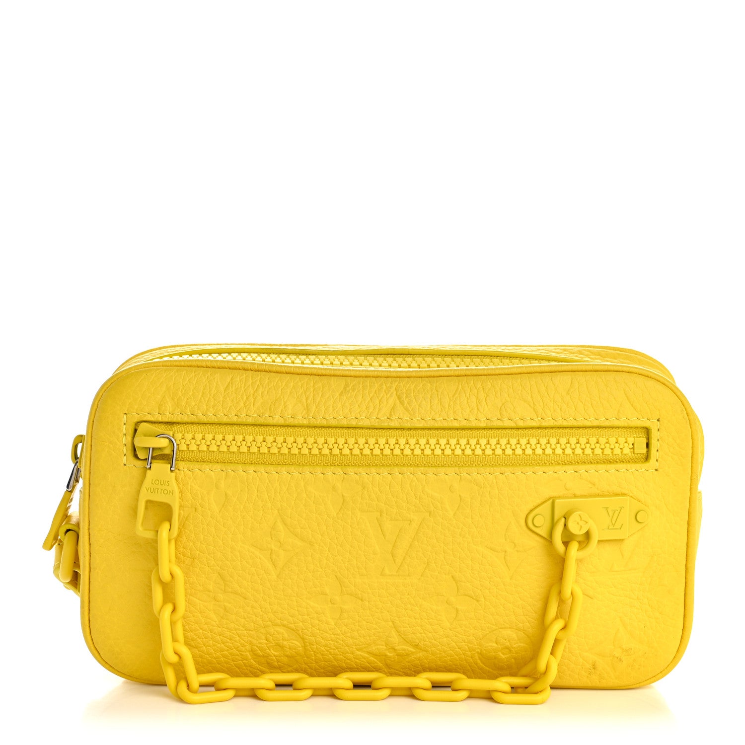 Louis Vuitton Taurillon Monogram Pochette Volga Yellow 1 of 9