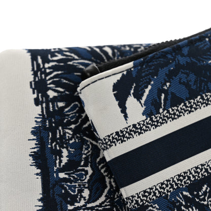 Christian Dior Technical Fabric Embroidered Palm Tree Toile De Jouy DiorTravel Multifunction Pouch Blue 13 of 13