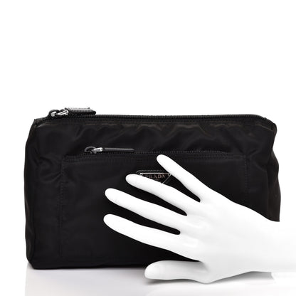 Prada Nylon Vela Cosmetic Pouch Black 2 of 11