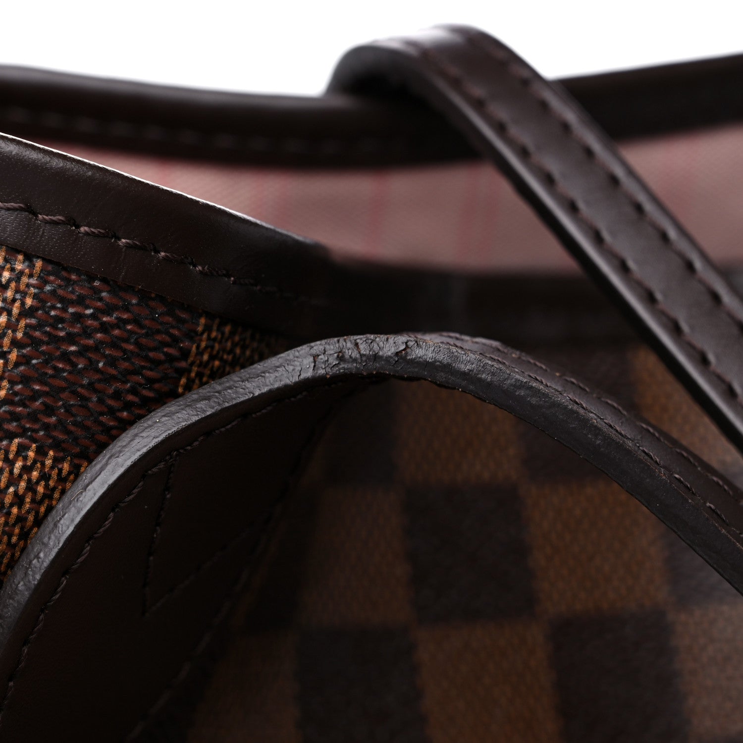 Louis Vuitton Damier Ebene Neo Neverfull MM Rose Ballerine 14 of 16