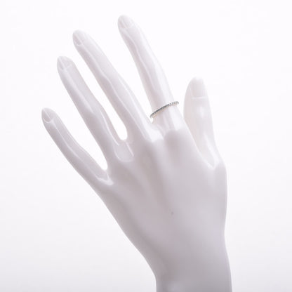 Tiffany 18K White Gold Diamond Metro Ring 52 6 2 of 4