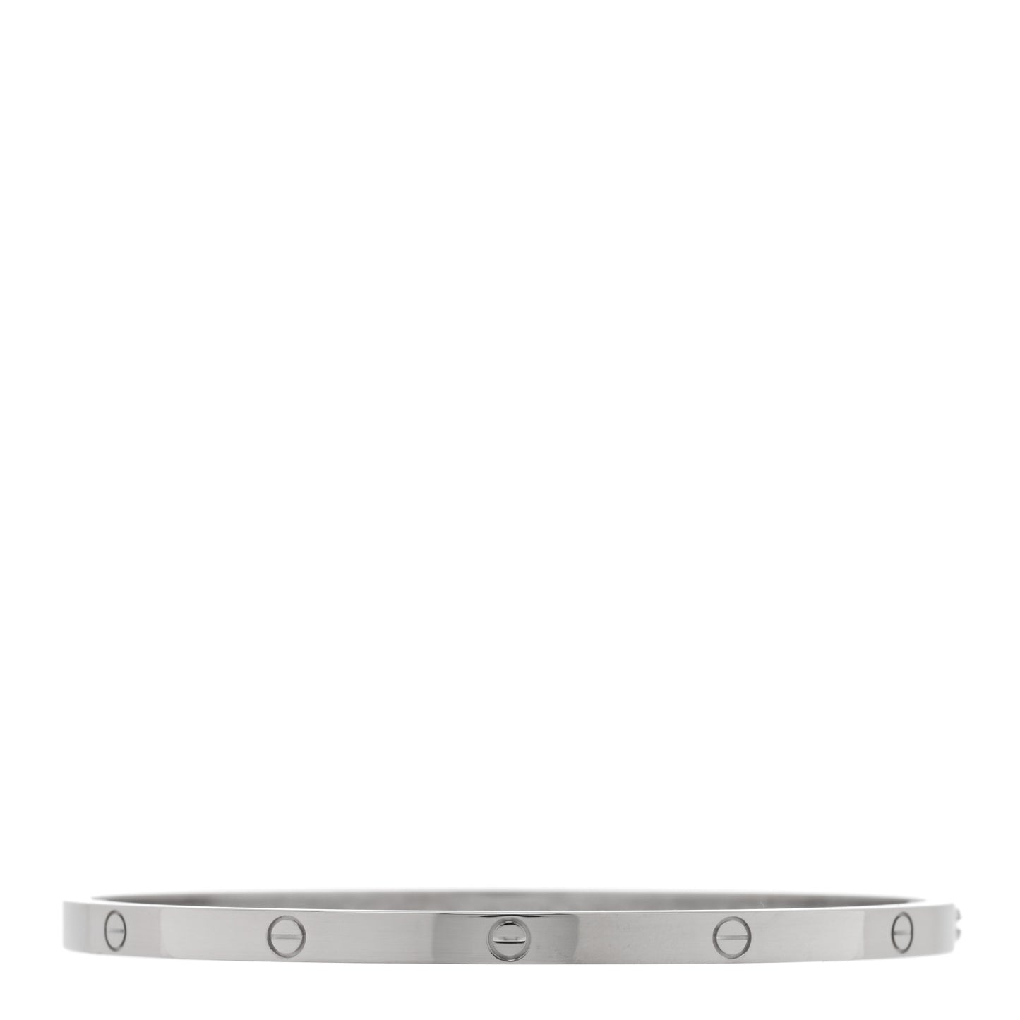 18K White Gold Small LOVE Bracelet 18