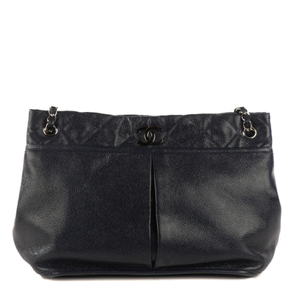 Chanel Caviar Natural Beauty Tote Navy Blue 1 of 7