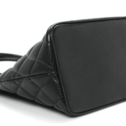 Chanel Caviar Quilted Medallion Tote Black 9 of 10