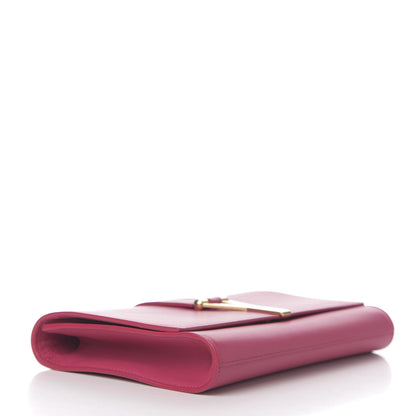 Saint Laurent Calfskin Classic Y Ligne Clutch Fuchsia 3 of 6