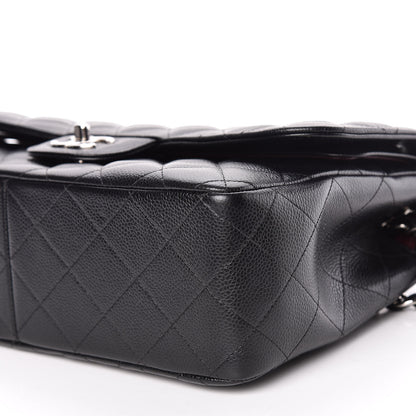 Chanel Caviar Quilted Jumbo Double Flap Black 7 of 11