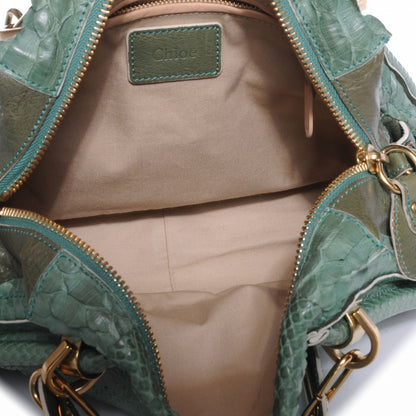 Chloe Python Medium Paraty Green 5 of 9
