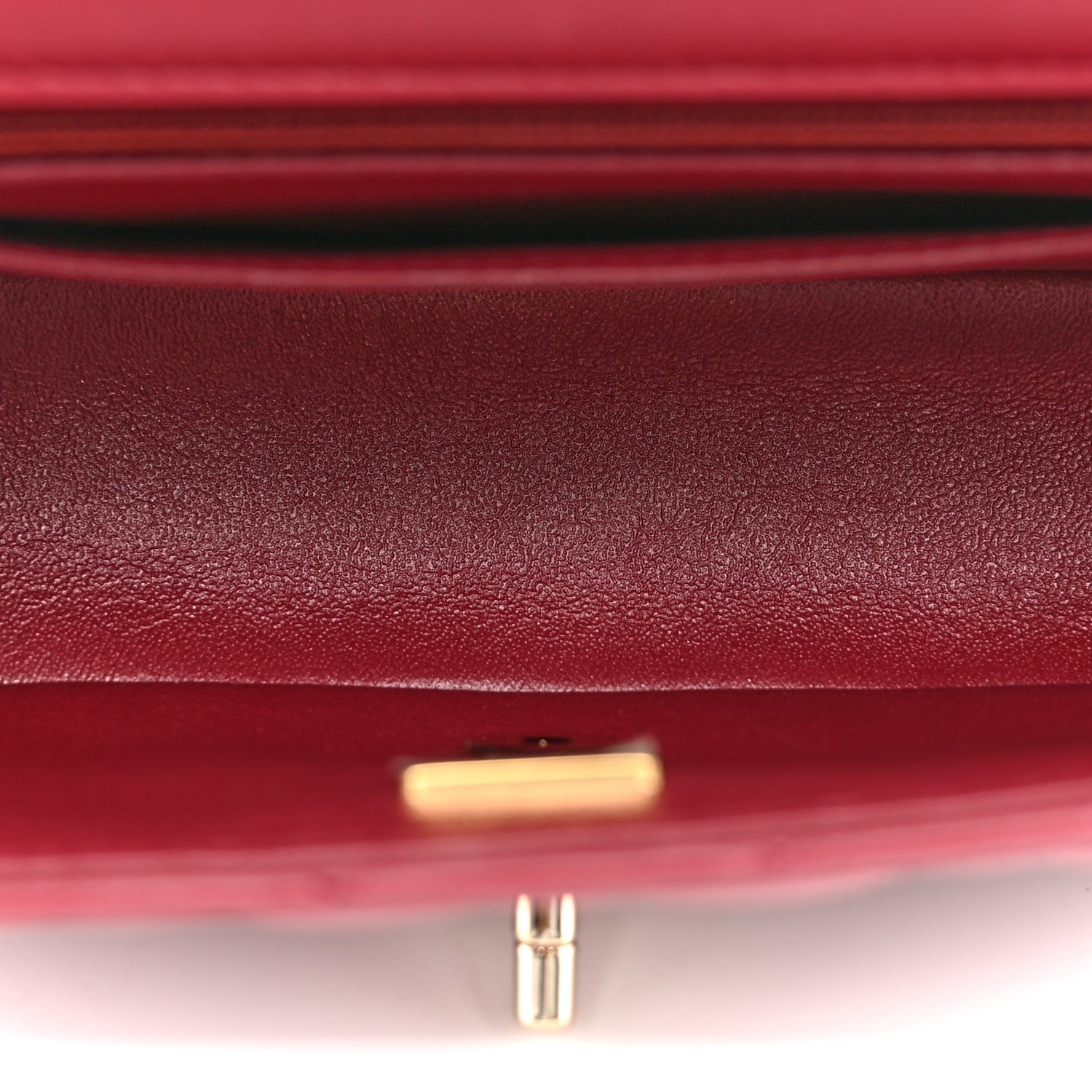 Chanel Lambskin Quilted Mini Rectangular Flap Burgundy 5 of 10