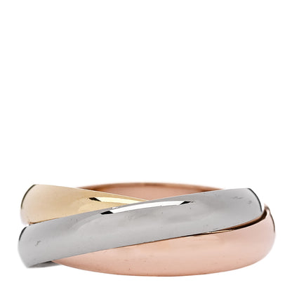 Cartier 18K Pink Yellow White Gold Small Trinity Ring 46 3.75 3 of 6
