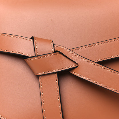 Loewe Calfskin Jacquard Small Gate Dual Bag Tan 7 of 9