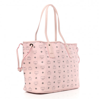 MCM Visetos Medium Liz Reversible Shopper Tote Powder Pink 6 of 16