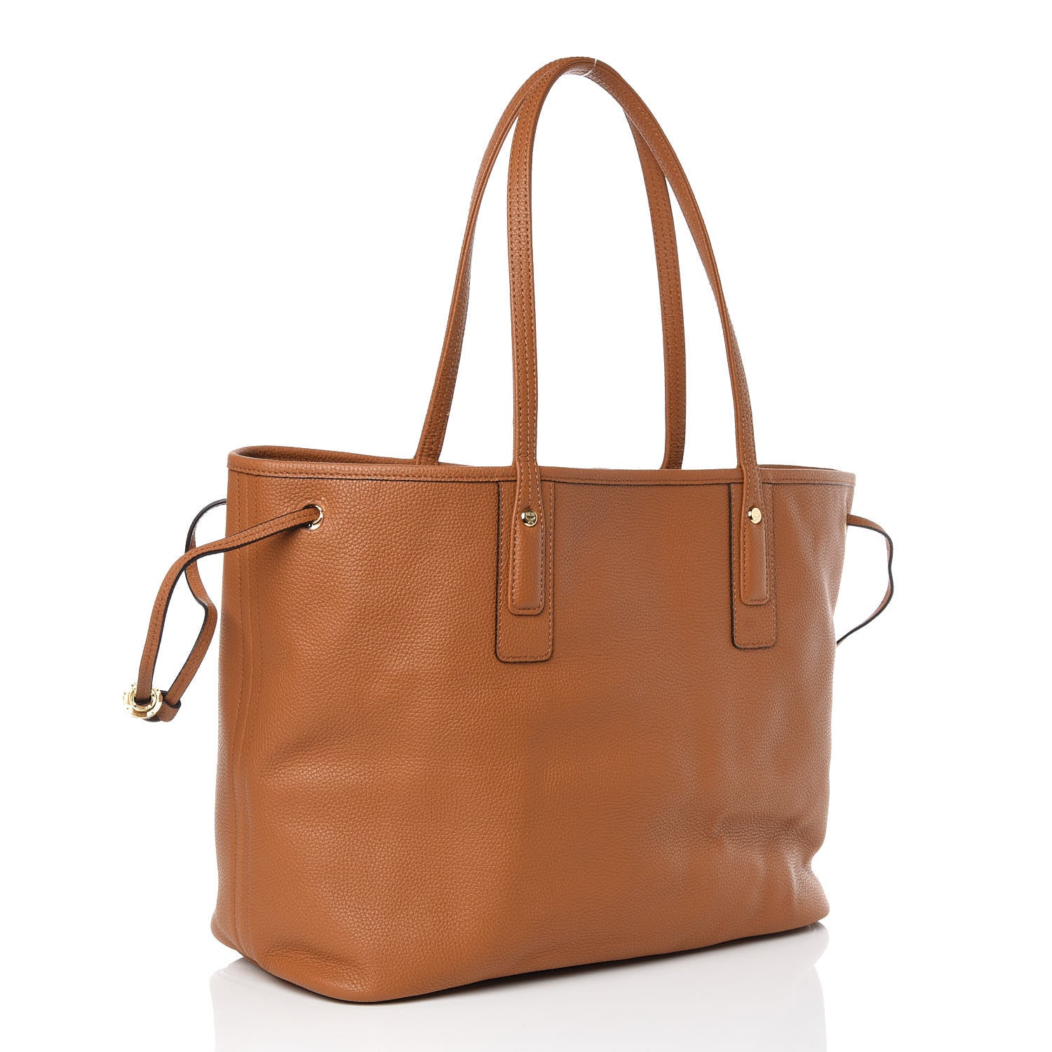 MCM Calfskin Medium Liz Reversible Shopper Tote Cognac 6 of 14