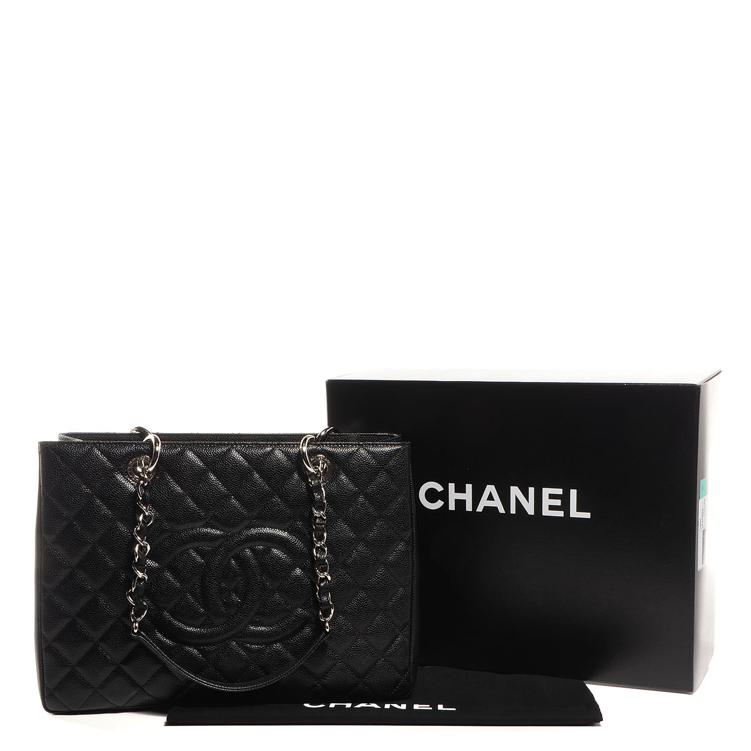Chanel Caviar Grand Shopping Tote GST Black 5 of 8