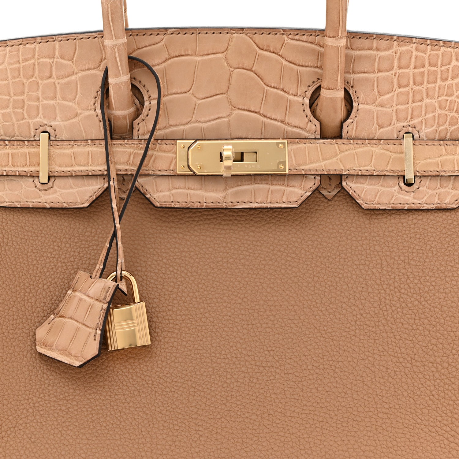 Hermes Togo Matte Alligator Birkin Touch 30 Chai 8 of 11