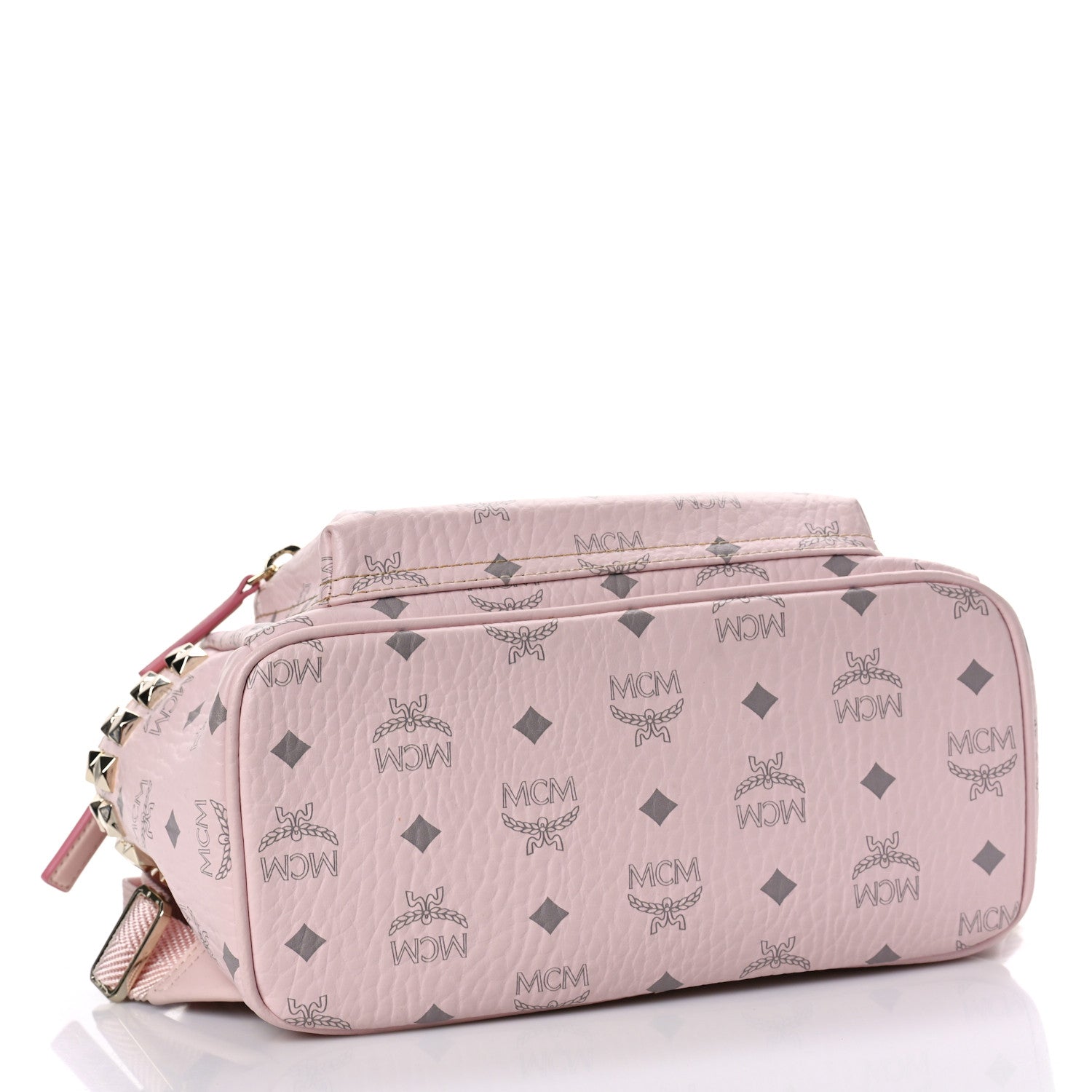 MCM Visetos Small Side Stud Stark Backpack Soft Pink 4 of 8