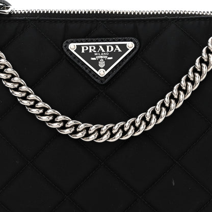 Prada Nylon Tessuto Impuntu Quilted Crossbody Bag Black 8 of 10