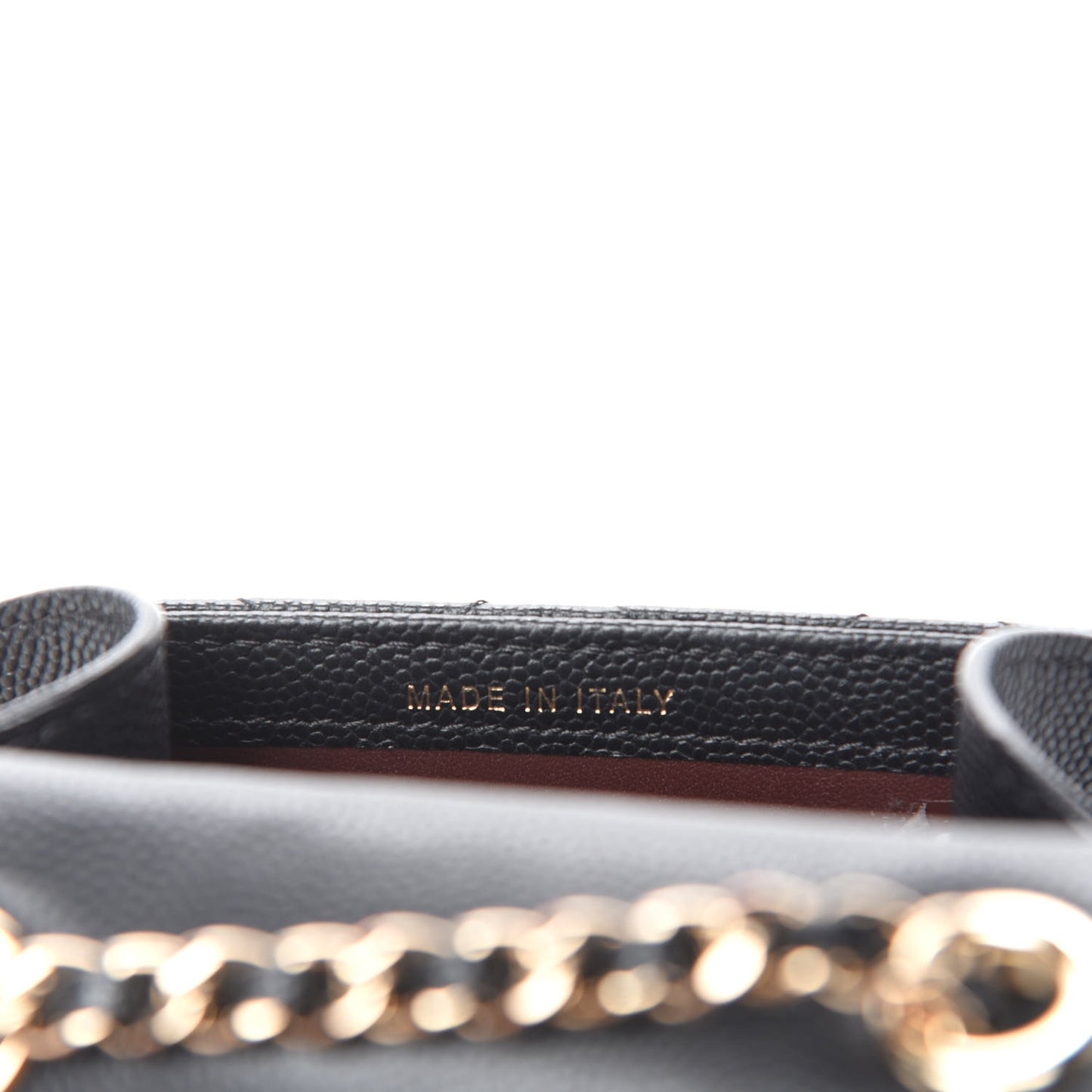 Caviar Quilted Classic Phone Holder Black