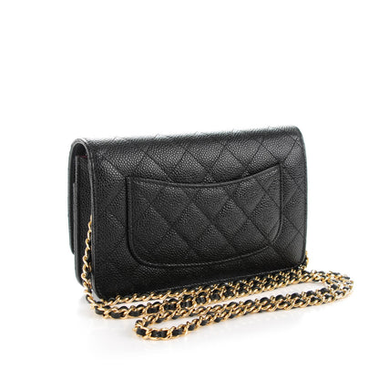 Chanel Caviar Quilted Wallet On Chain WOC Black 3 of 8