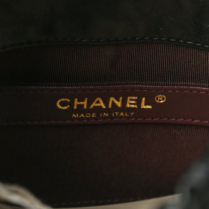 Chanel Lambskin Bucket Chain Drawstring Bag Black 6 of 10