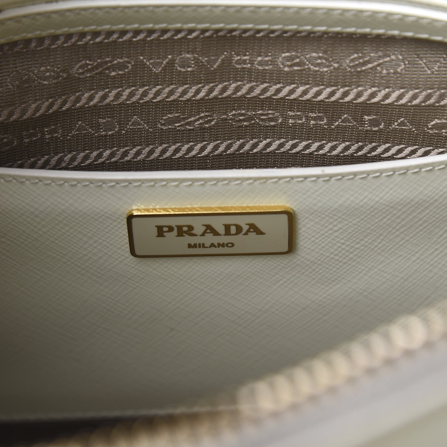 Prada Saffiano Lux Medium Promenade Tote White 8 of 15