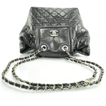 Chanel Lambskin Quilted Beijing Backpack Bag Black 5 of 14