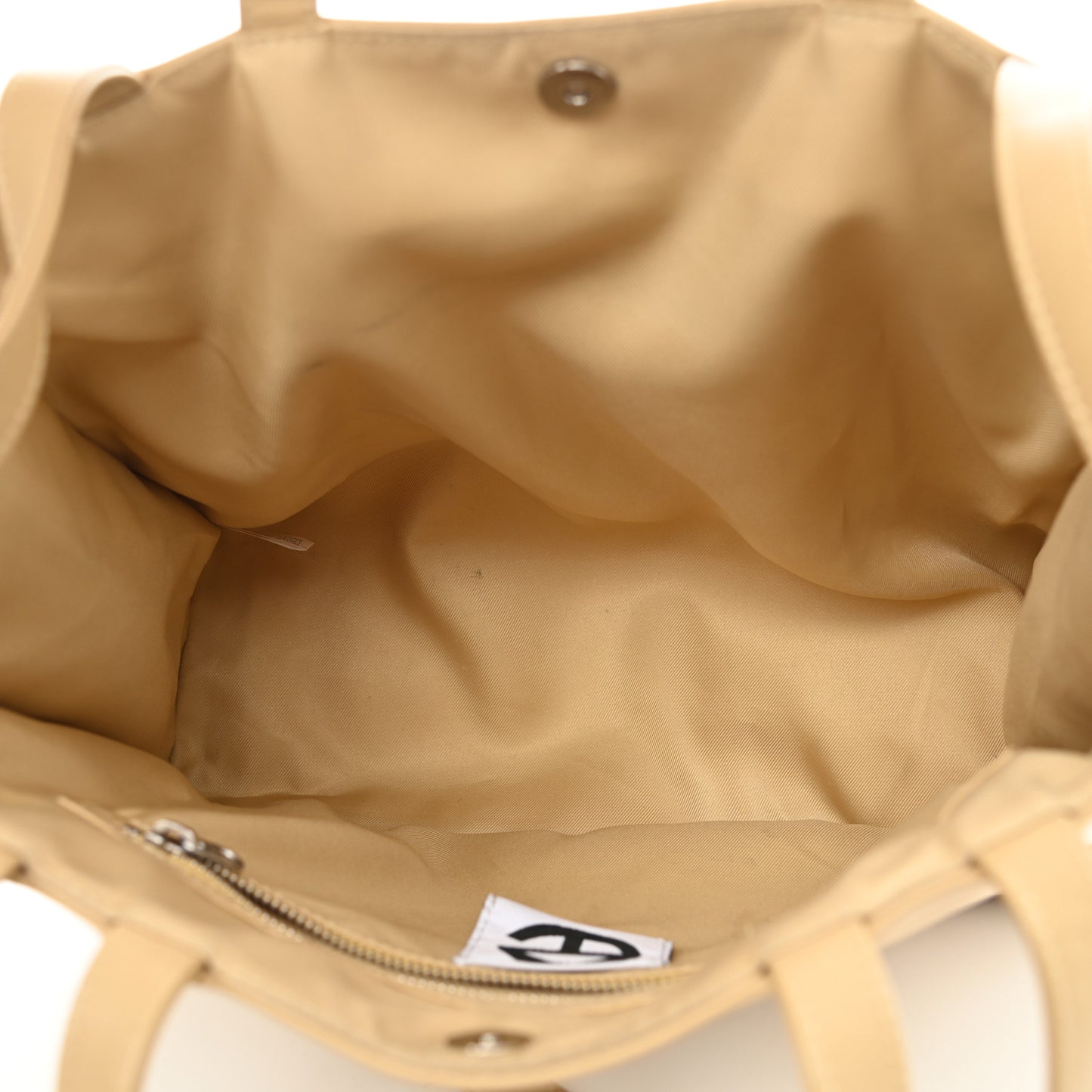 Vegan Leather Medium Shopping Bag Cream