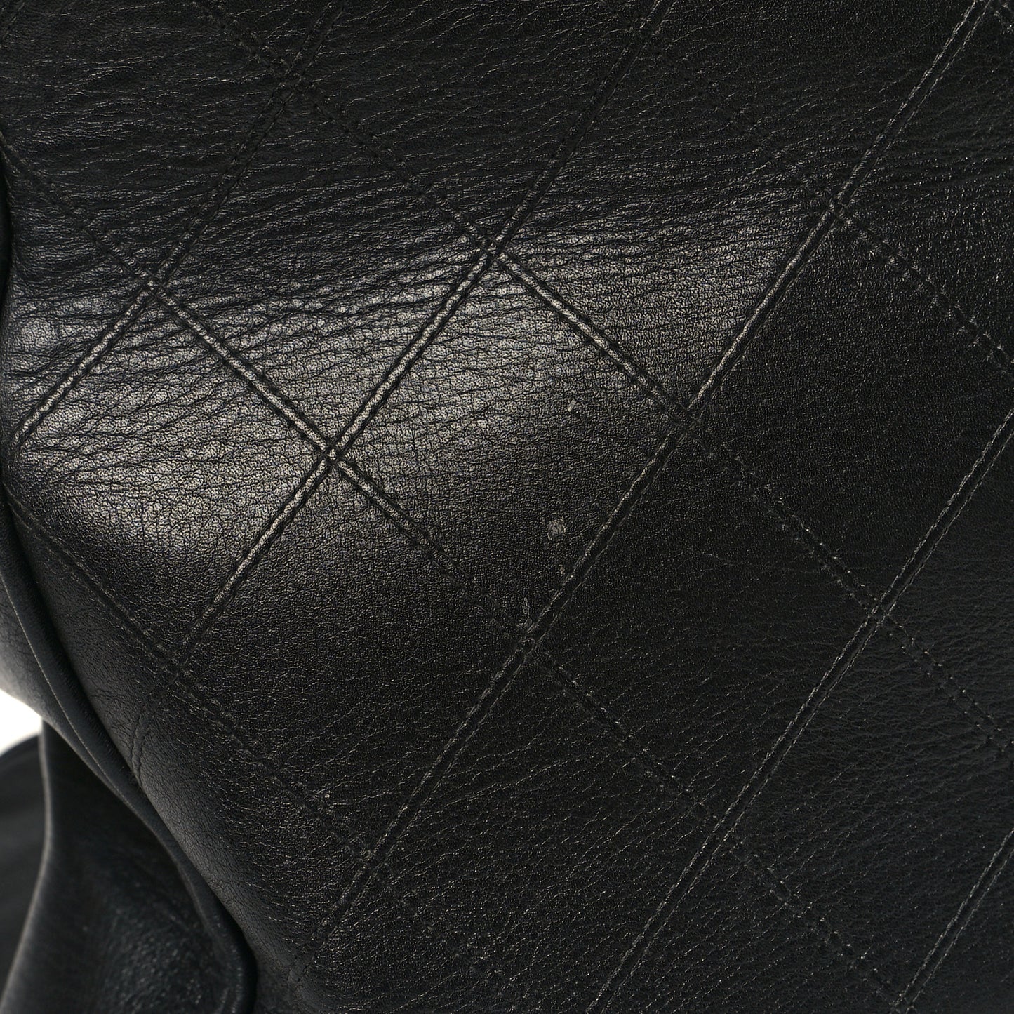 Calfskin Stitched XL Weekender Black