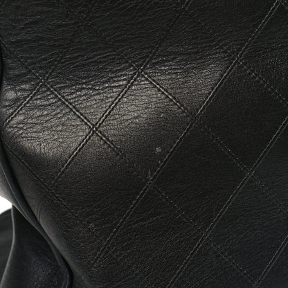 Chanel Calfskin Stitched XL Weekender Black 19 of 19