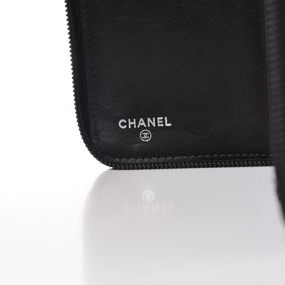 Chanel Caviar Timeless Travel Zip Wallet Black 6 of 8
