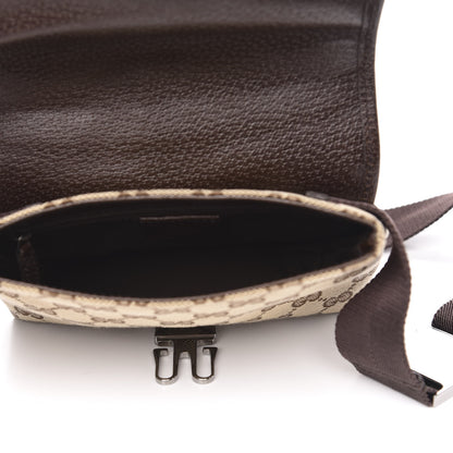 Gucci Monogram Waist Pouch Bag Dark Brown 5 of 9