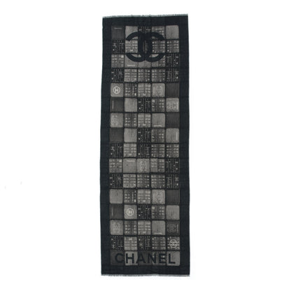 Chanel Cashmere CC Scarf Grey 1 of 4