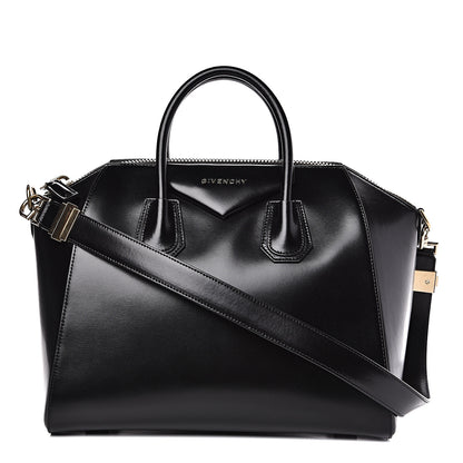 Givenchy Shiny Lord Calfskin Medium Antigona Black 1 of 12