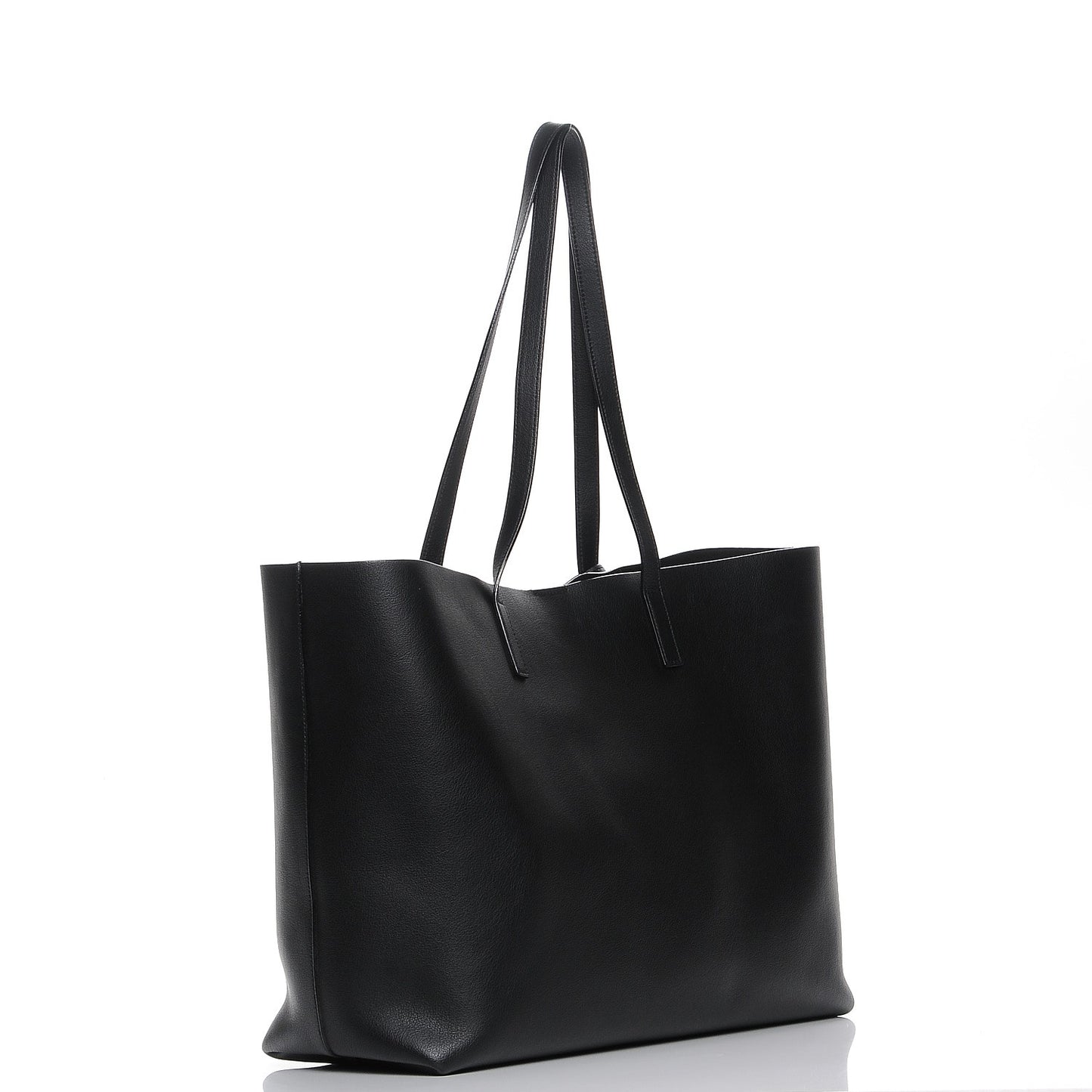 Calfskin Large Shopping Tote Black