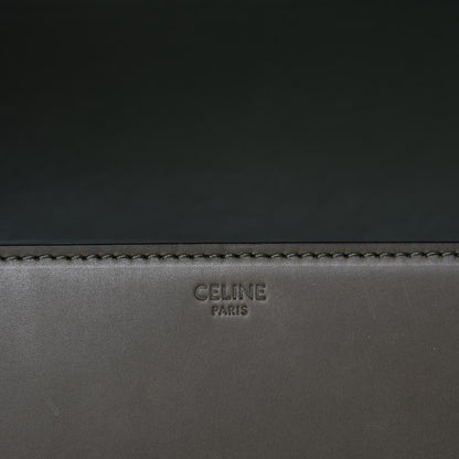 Celine Shiny Calfskin Medium Triomphe Dark Olive 10 of 14