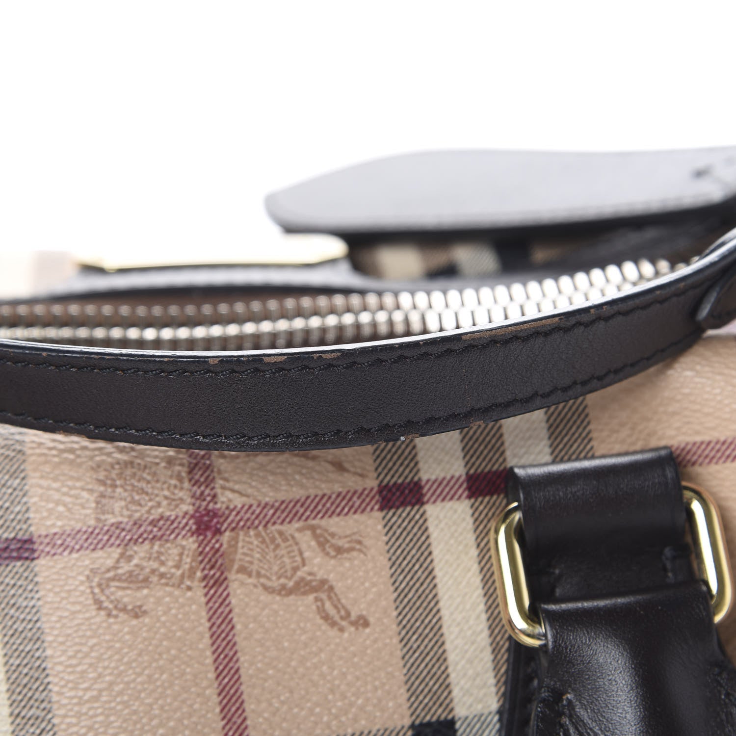 Burberry Haymarket Check Small Gladstone Chocolate 15 of 15