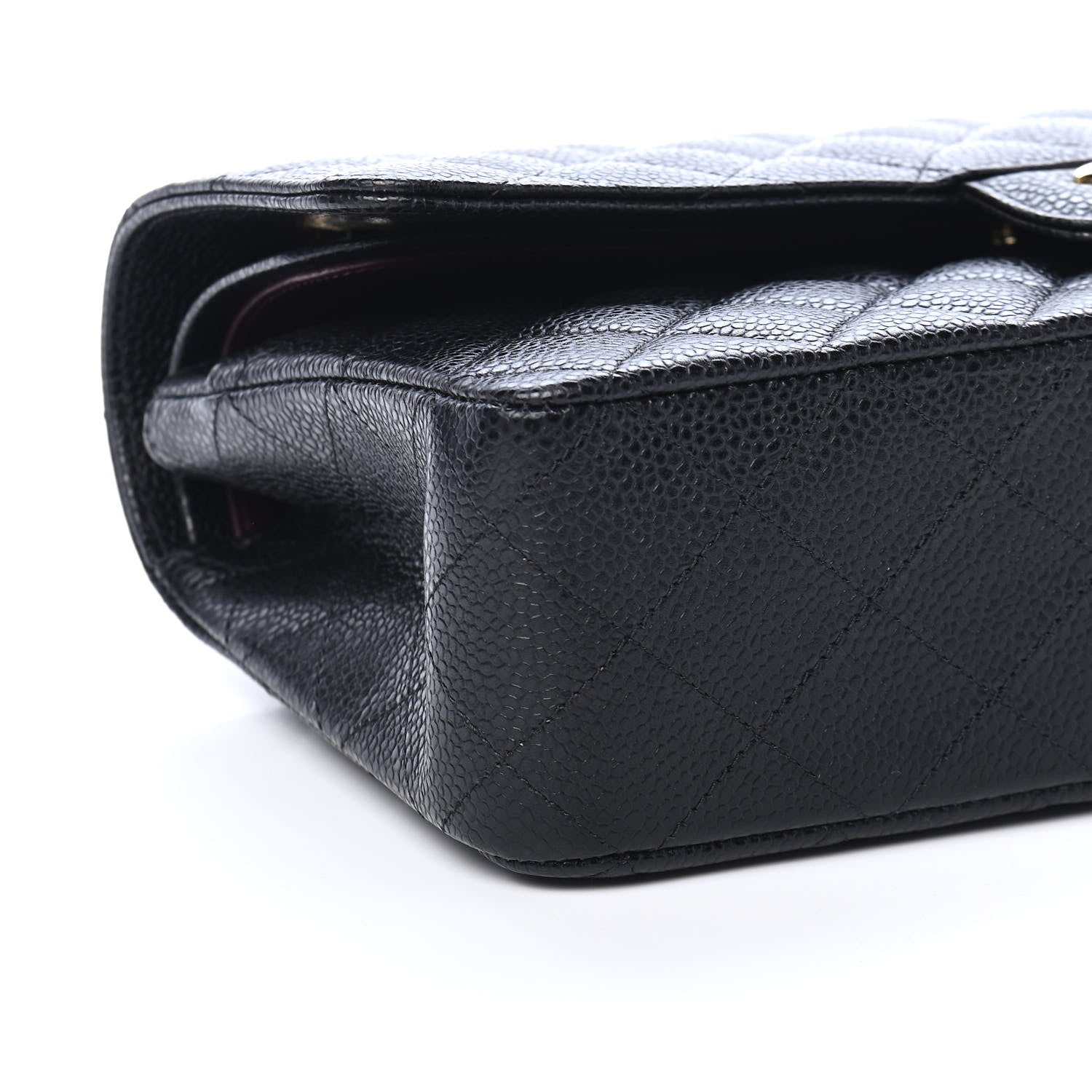Chanel Caviar Quilted Medium Double Flap Black 8 of 10