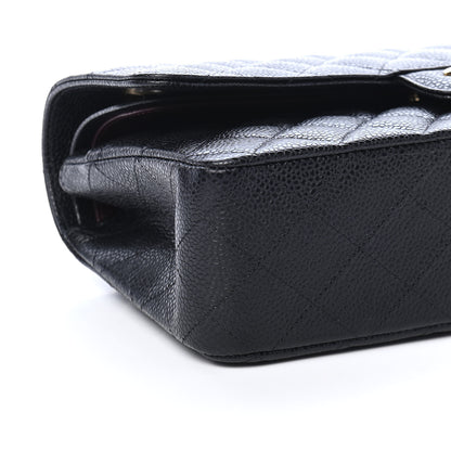 Chanel Caviar Quilted Medium Double Flap Black 8 of 10