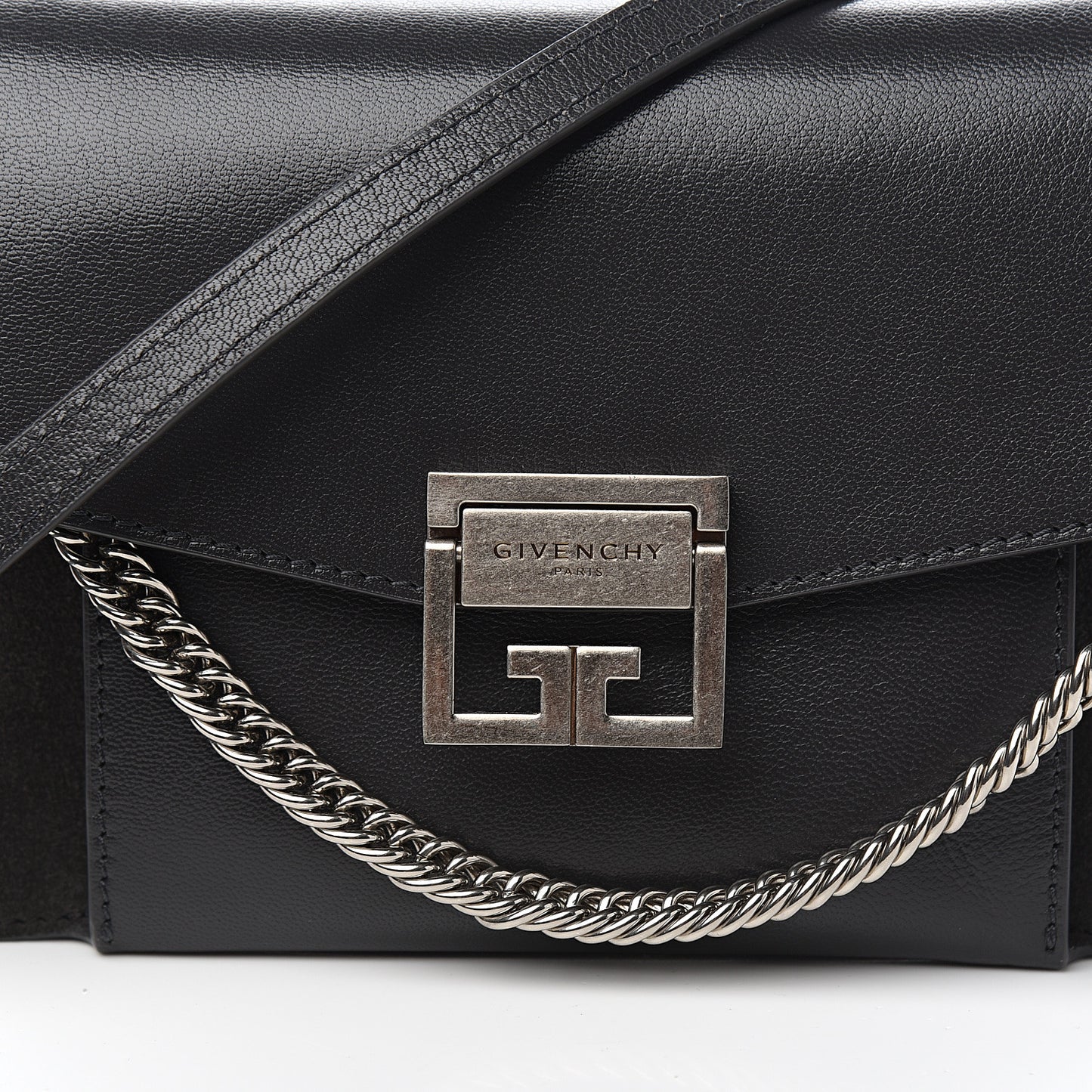 Goatskin Suede Small GV3 Shoulder Bag Black
