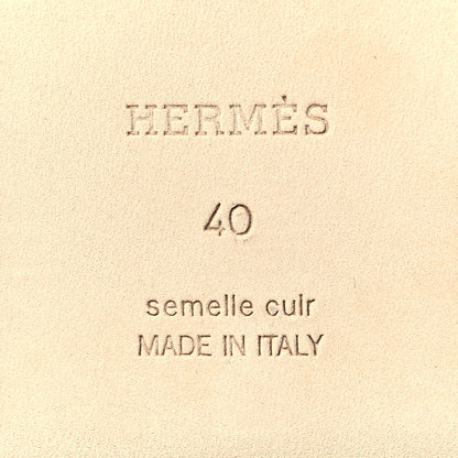 Hermes Epsom Oran Sandals 40 Vert Cactus 6 of 8