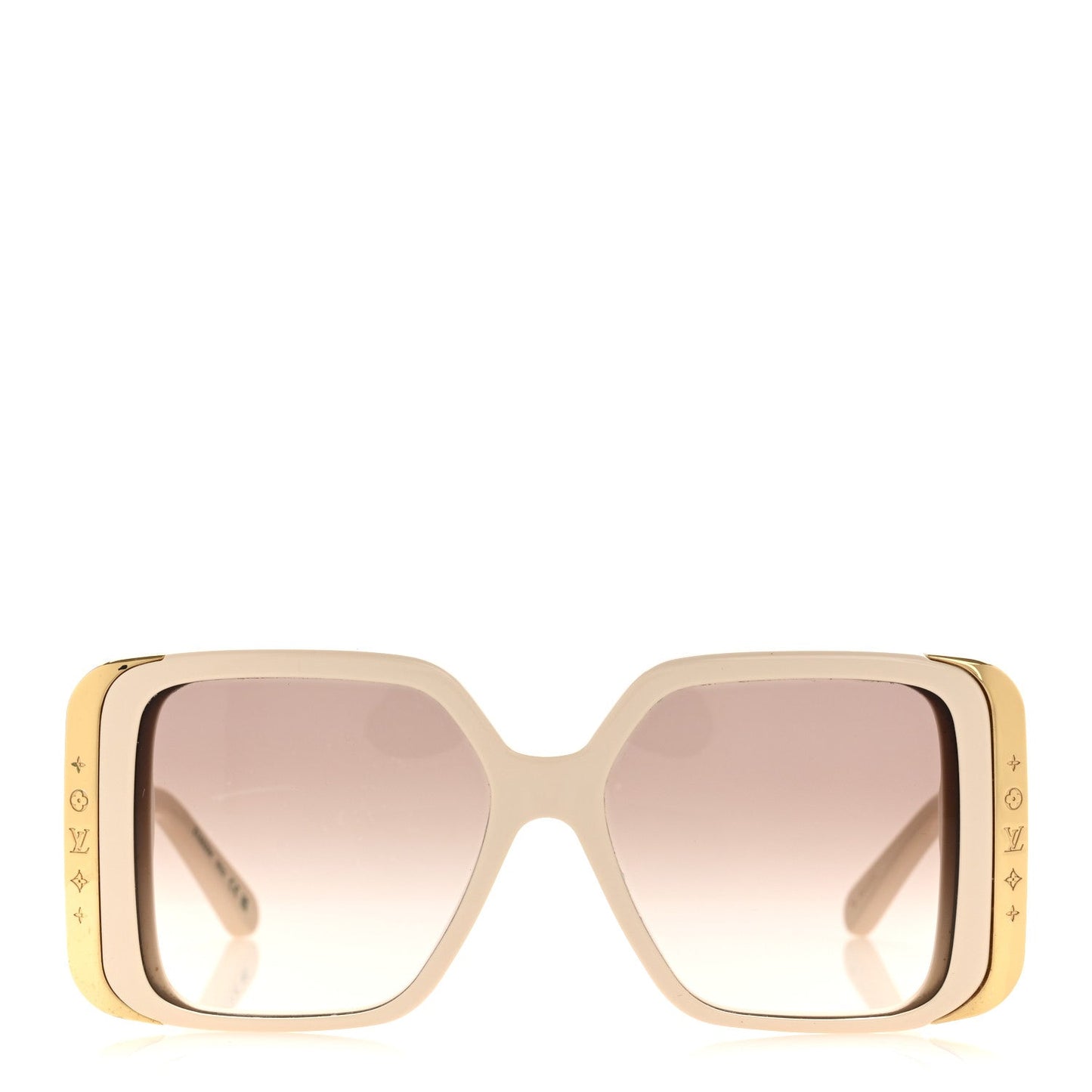 Acetate LV Moon Square Sunglasses Z1652W White