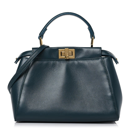Fendi Nappa Mini Peekaboo Iconic Satchel Amazzonia 1 of 10