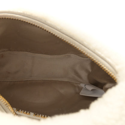 Miu Miu Montone Shearling Small Wander Hobo White 5 of 12