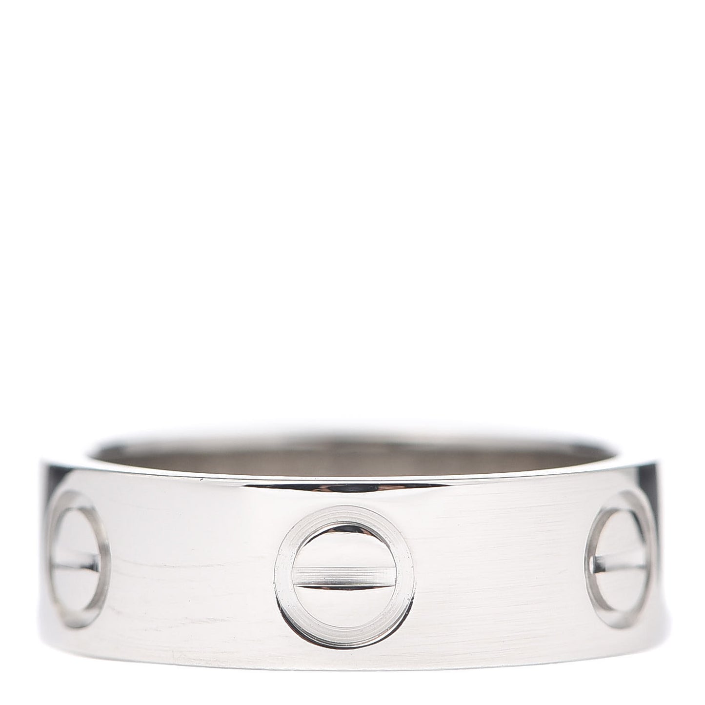Platinum 5.5mm LOVE Ring 48 4.5